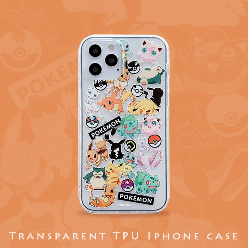 Pikachu Pokemon Go Case For Iphone 12 11 Pro Xs Max 12mini Xr Se 8plus Mobile Shopee Philippines