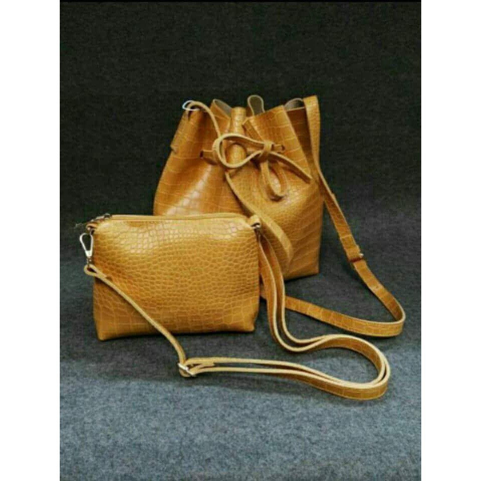 mustard sling bag