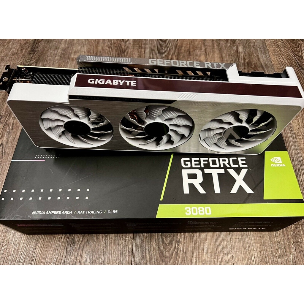 GIGABYTE GeForce RTX 3080 VISION OC 10GB GDDR6X Graphics Card -Silver ...