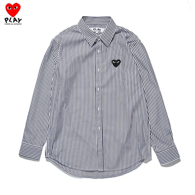 cdg tee striped