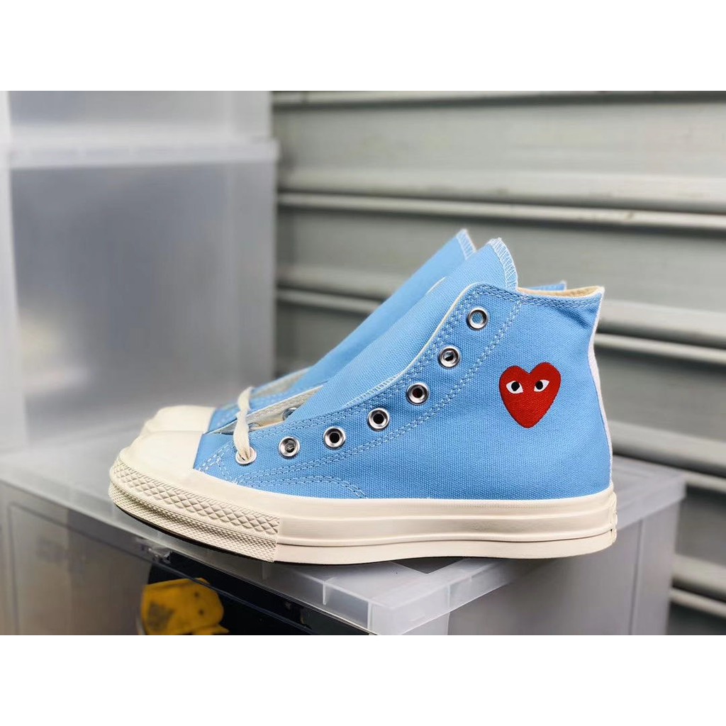 cdg play converse blue
