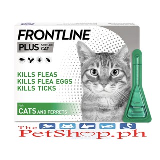 Frontline Plus Tick & Flea Drops For Cats (3 pipet/box)