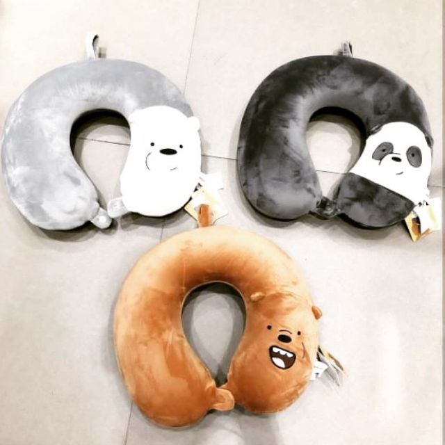 MINISO WE BARE BEARS NECK PILLOW  Shopee Philippines