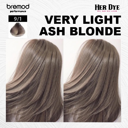 Very Light Ash Blond Hair Color 11pcs DIY Set Bremod Brand