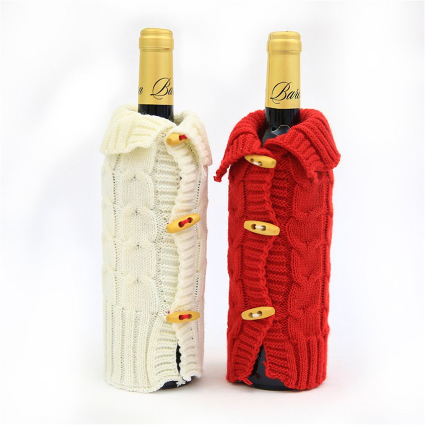 Christmas Wine Bottle Decor Bottle Cover Wine Bottle Cloth