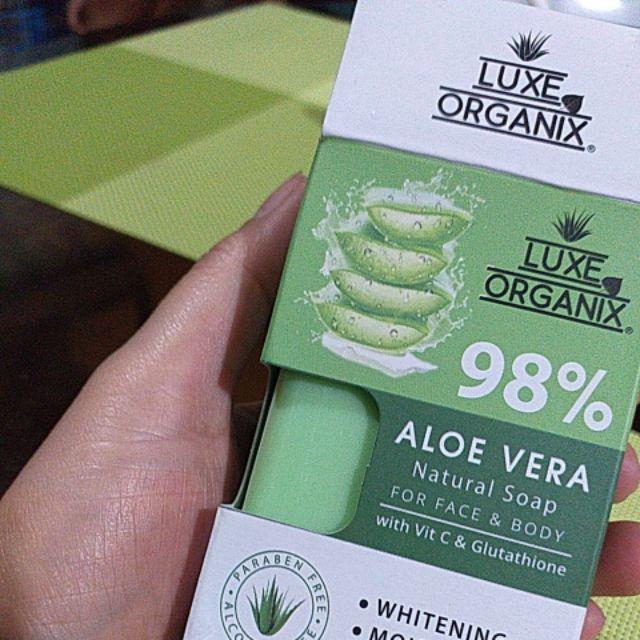 Brand New Auth Luxe Organix Aloe Vera Natural Soap with Vitamin C and