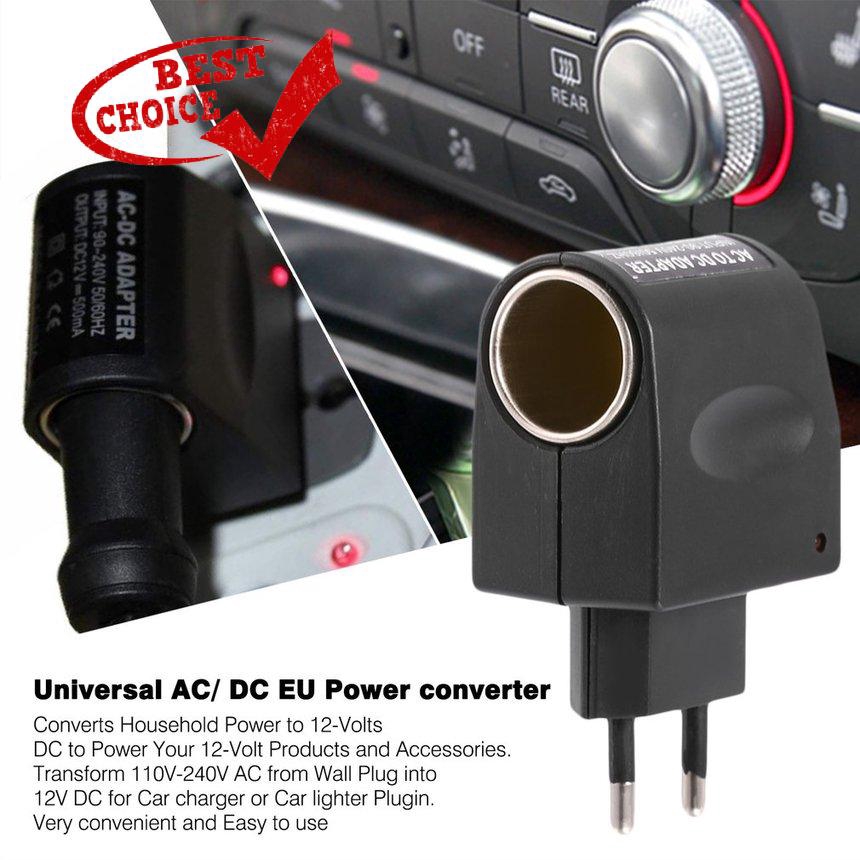 [SALE]Universal 110V240V AC to 12V DC EU Car Power Adapter Adaptor