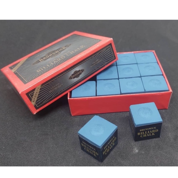 1dozen BRUNSWICK BLUE / TISA / BILLIARD CHALK / PANLAGAY SA TAKO / CHALK / GAMIT SA BILYAR