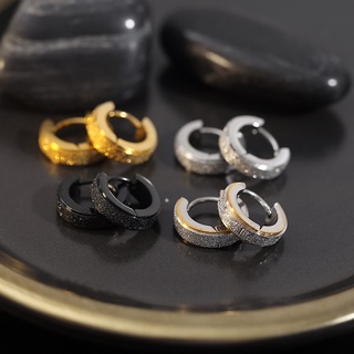 Titanium fashion hip hop earrings for men and women