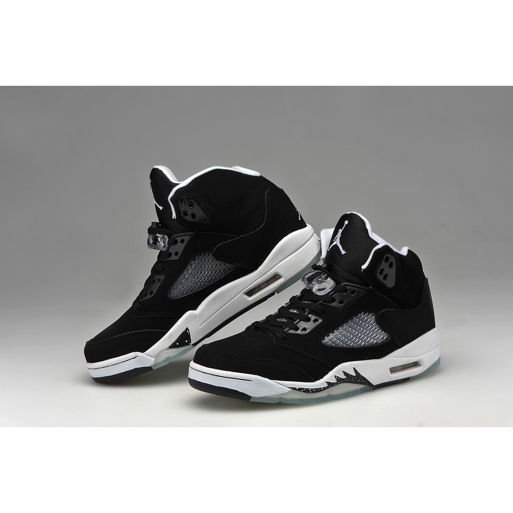 nike air black and white high tops