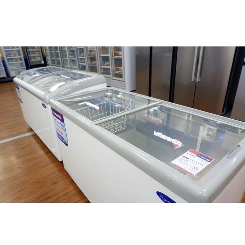 Brand new fujidenzo 7 cuft sliding glass top chest freezer fd07adf2