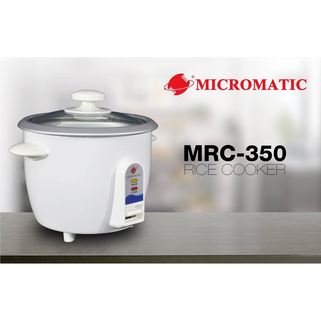 Micromatic 0.6Liters Rice Cooker (White) MRC350 Shopee Philippines