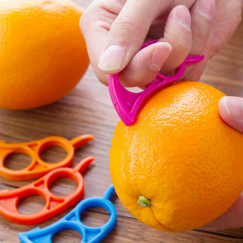 Orange Orange Easy Plastic Peelers/Portable Fruit Citrus Lemon Slicer
