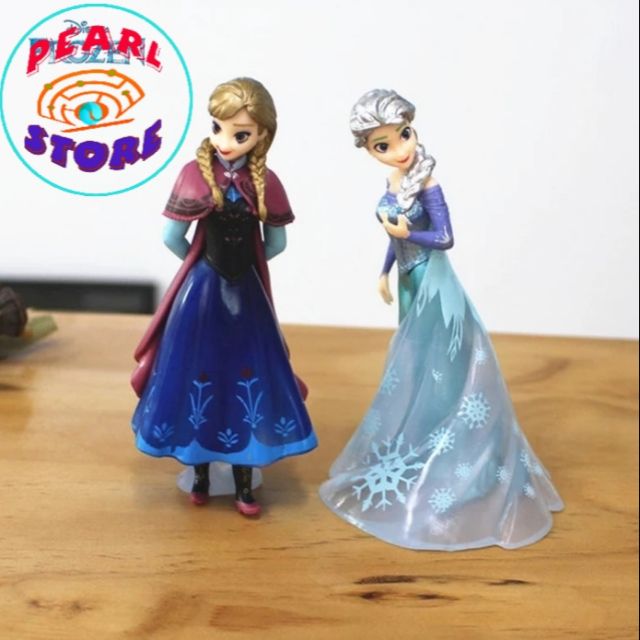 Disney Princess Frozen cake topper Anna Elsa toy figure | Shopee ...