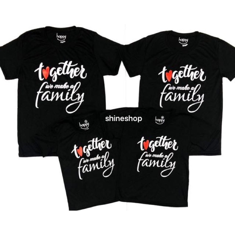 Family shirt ( 4 pcs shirt in 1 order) | Shopee Philippines