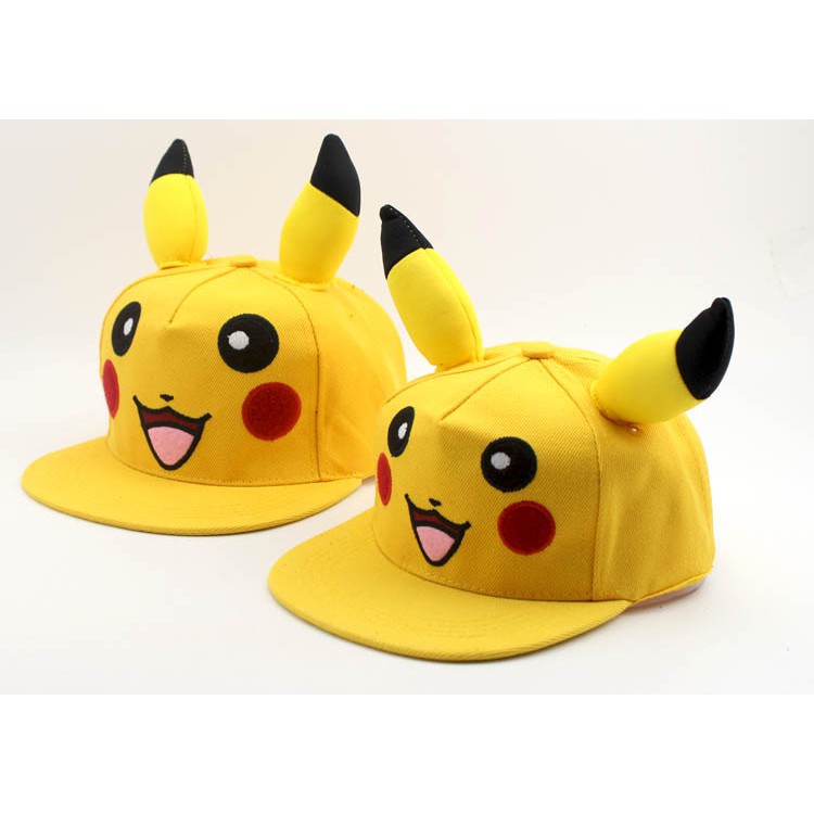 Pokemon Hat Pikachu Pokemon Hip Hop Baseball Cap Long Ear P Shopee