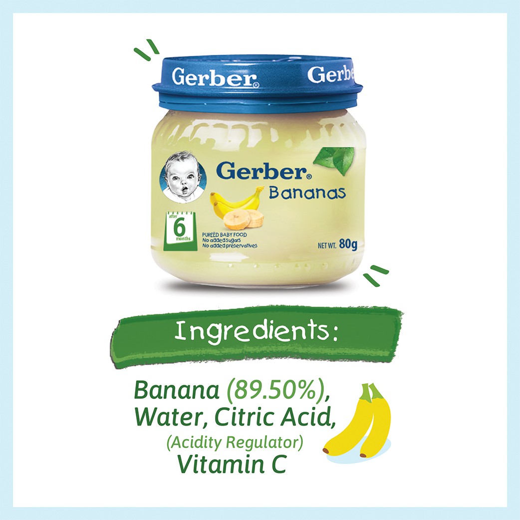 gerber banana puree