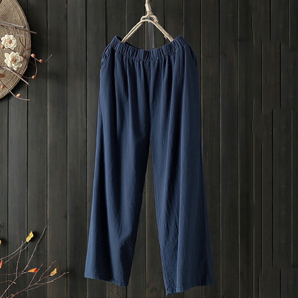 wide leg linen pants palazzo