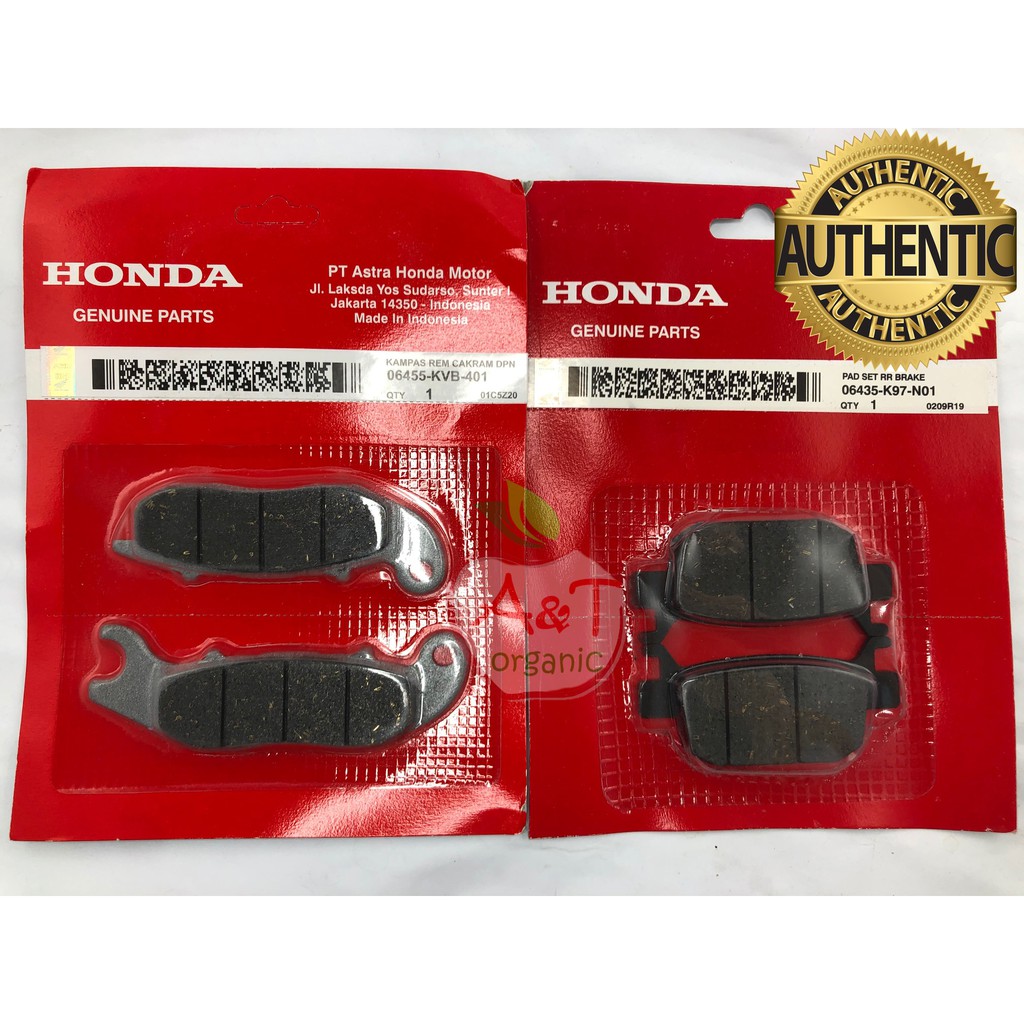 Adv set Genuine Honda Brake pad front & rear Set for Honda ADV 150 / Pcx 160 Abs Big Promo