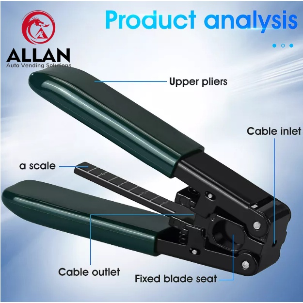 ALLAN Fiber Optic Stripping Tool FTTH Metal Fiber Optic Stripper Tool ...