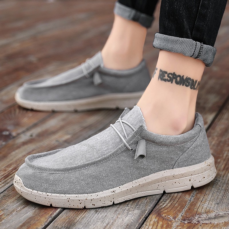 mens canvas deck shoes