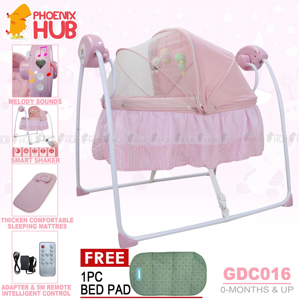 Phoenix Hub GDC016 Electric Cradle Crib Baby Shaker MultiFunction Baby