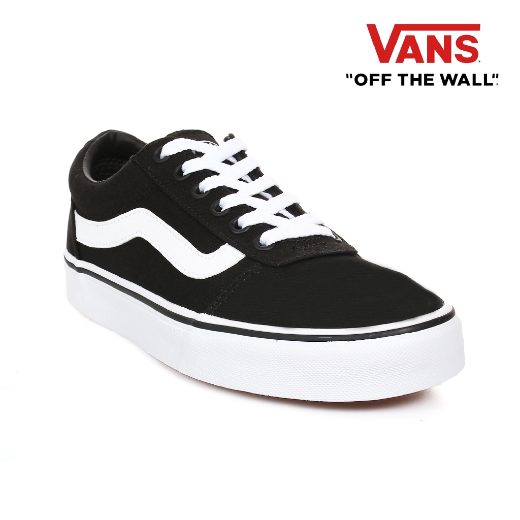 white canvas vans womens