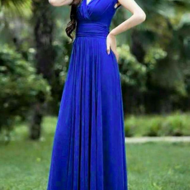 cocktail gown blue