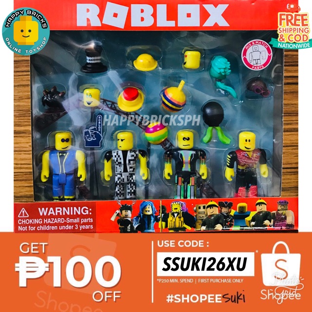 New Arrival Roblox Toy Figures 4 Characters Included Shopee Philippines - robux 3 arrival