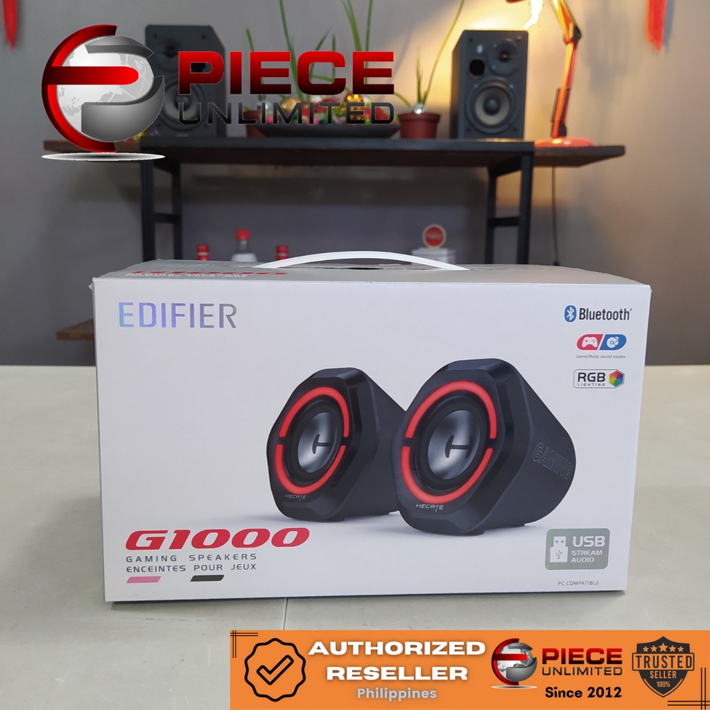 Edifier G1000 Gaming Speaker 2.0 RGB LED Stereo Bluetooth Piece