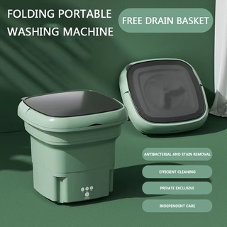 Folding washing machine underwear special washing machine elution one baby children mini portable #2