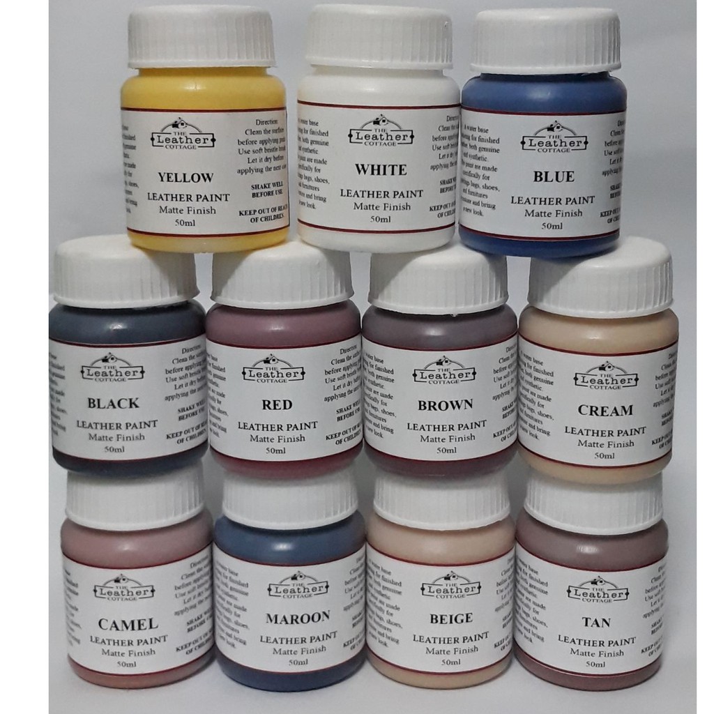 Leather Paint Matte - choose color here | Shopee Philippines