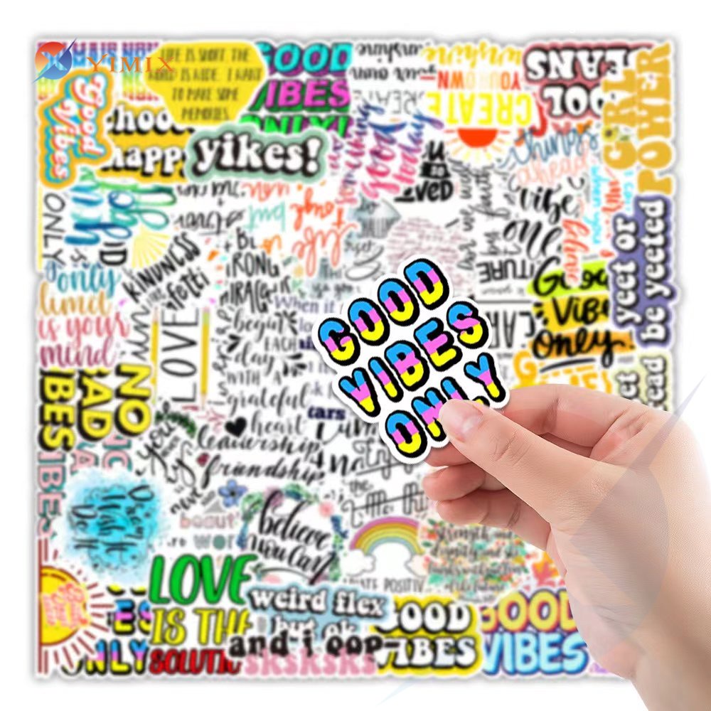 100PCS Motivational Phrases Sticker DIY Laptop Study Room Scrapbooking