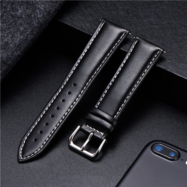 Free tools / Business soft strap leather strap calf leather men's and women's strap watch accessories Bracelet 16mm 18mm 20mm 22mm 24mm