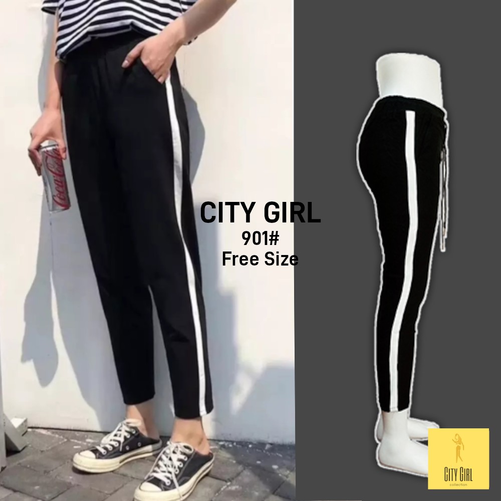 stretchable track pants