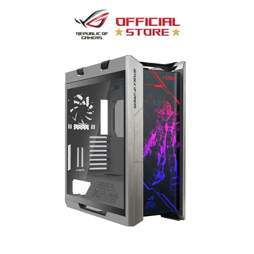 Asus Rog Strix Helios Gx601 Gundam Edition Rgb Atxeatx Mid Tower Gaming Desktop Case Shopee 4845