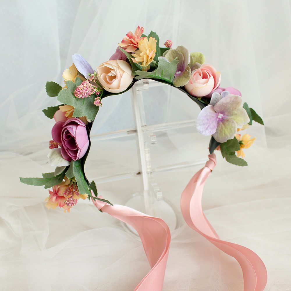 artificial floral crown