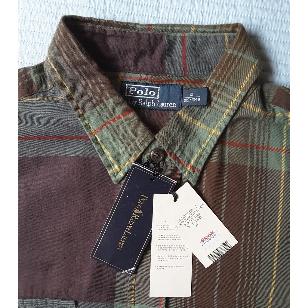 Authentic New with tag Ralph Lauren Checkered Long Sleeve Button down Men's  Polo Shirt Size XL | Shopee Philippines