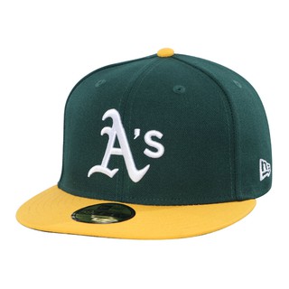 Oakland Athletics MLB AC Perf Yellow Green 59FIFTY Fitted Cap (ESSENTIAL)