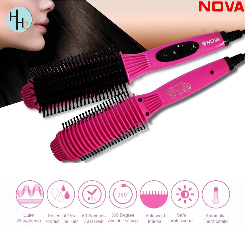 nova hair straightener comb