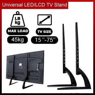 Universal 15‘’-75‘’ TV Stand Base Bracket Adjustable Monitor Tabletop Wall Mount Bracket Pedestal