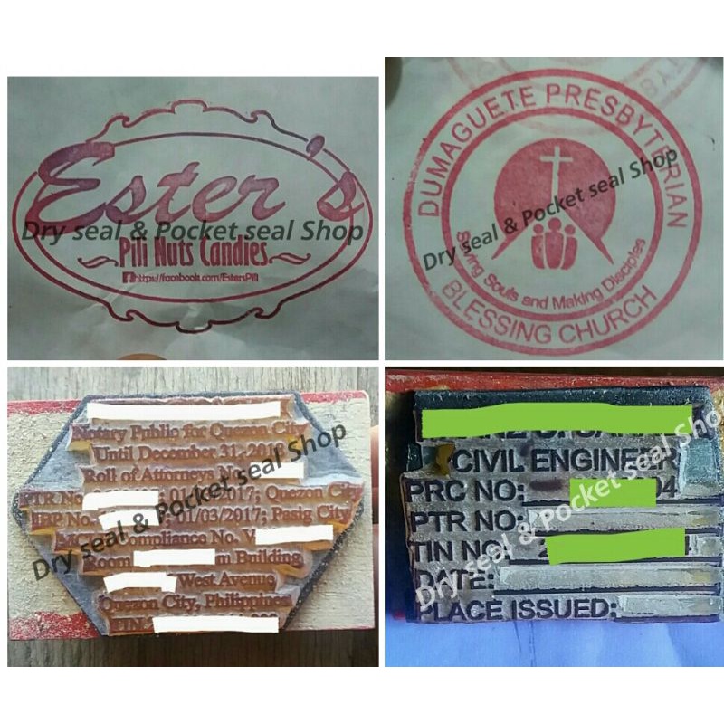 Rubber stamps NOTARIAL / NOTARY PUBLIC STAMP / PROFESSIONAL STAMP