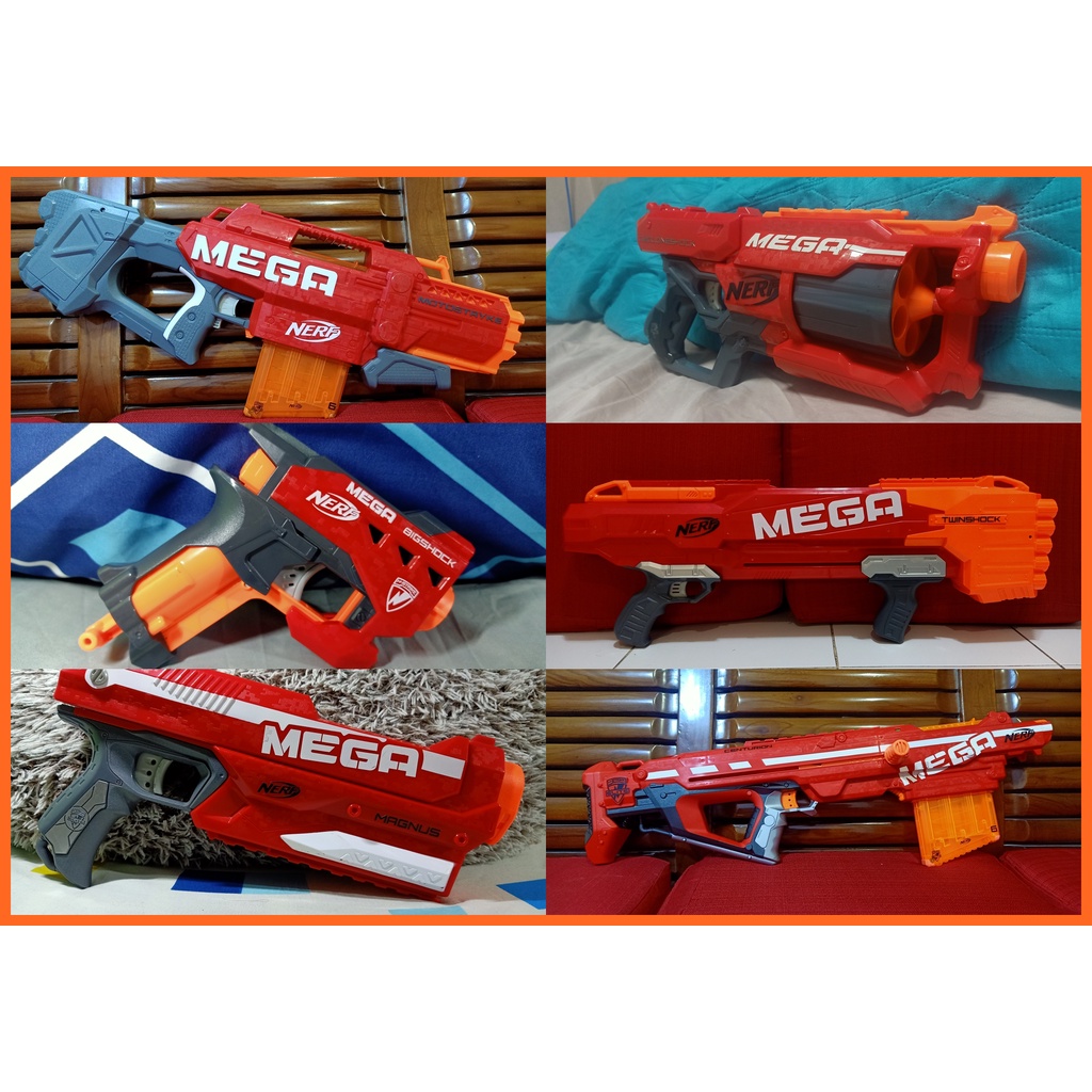 NERF MEGA Original blasters Centurion Motostryke BigShock TwinShock ...