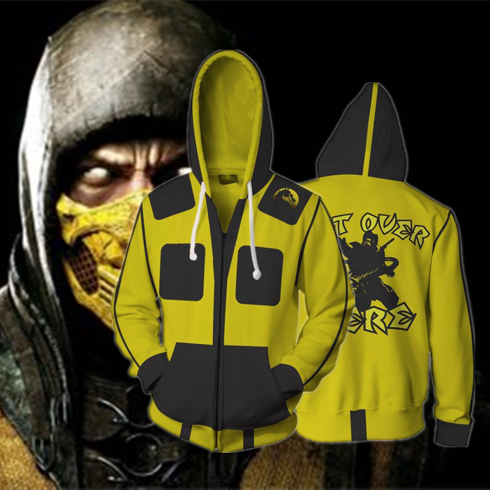 mortal kombat scorpion hoodie