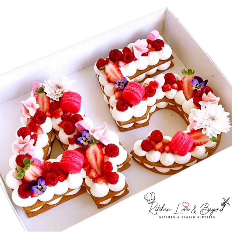 Acrylic Number Cake Pattern 10 inches 1set | Shopee Philippines