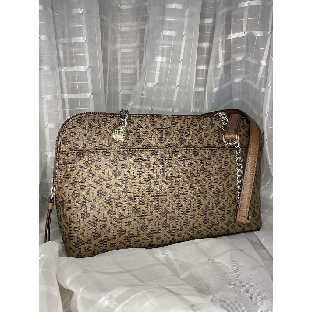 DKNY Maddison-TZ Satchel brown shoulder bag | Shopee Philippines