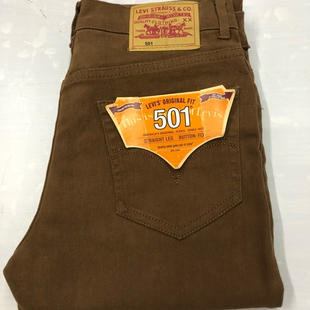 levis 501 chocolate brown