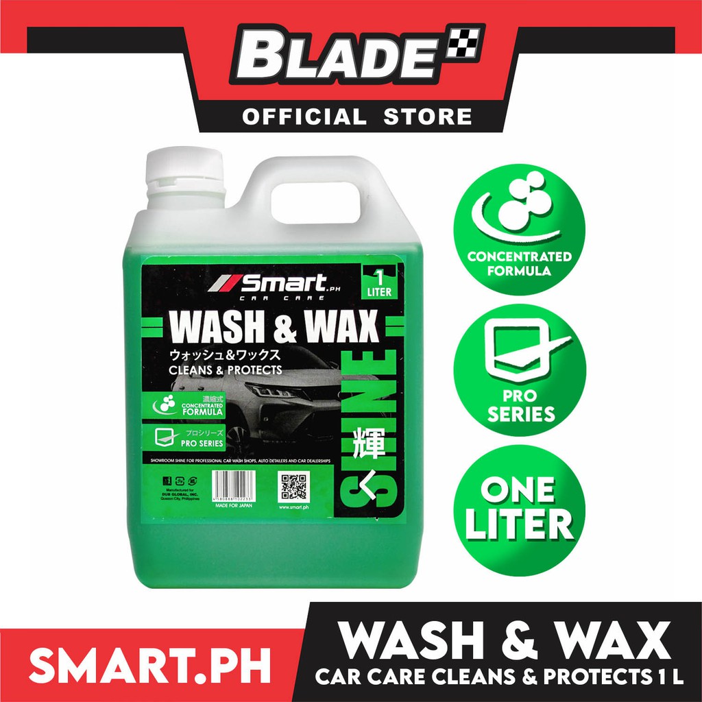 Smart Car Care Wash & Wax 1 Liter Cleans & Protects your Vehicle from