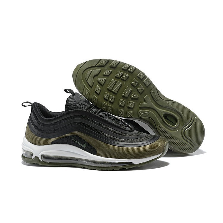 Huihu222 Nike Air Max 97 Ultra Army Green Black White Casual Shoes Sport Sneakers Huihu222 Nike Air Max 97 Ultra Army Green Black White Casual Shoes Sport Sneakers