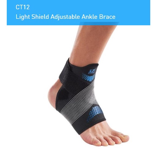 LP SUPPORT CT12 LIGHT SHIELD ADJUSTABLE ANKLE BRACE (FOR WEAK ANKLE ...